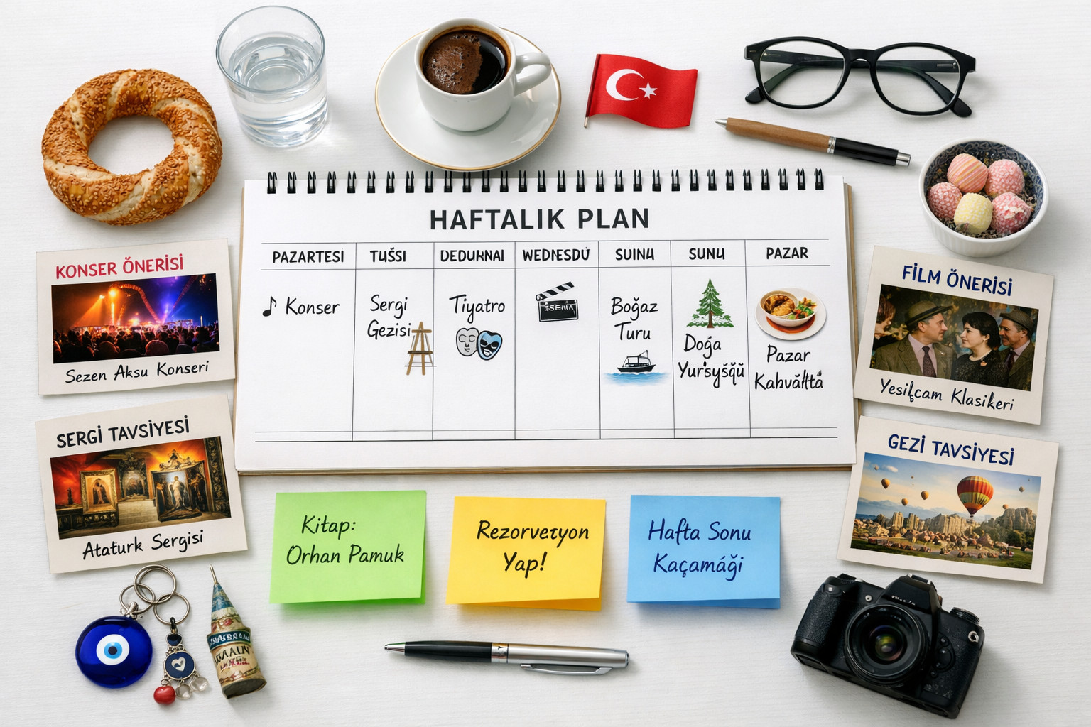 Haftalık planlama önerileri